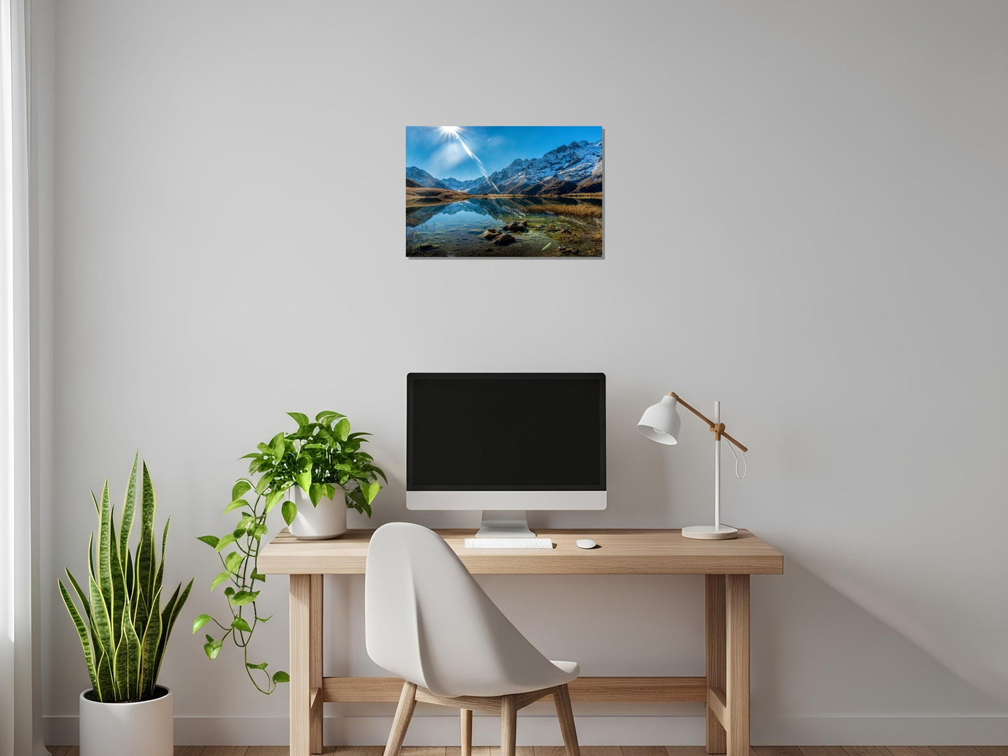 Lago cristalino sereno