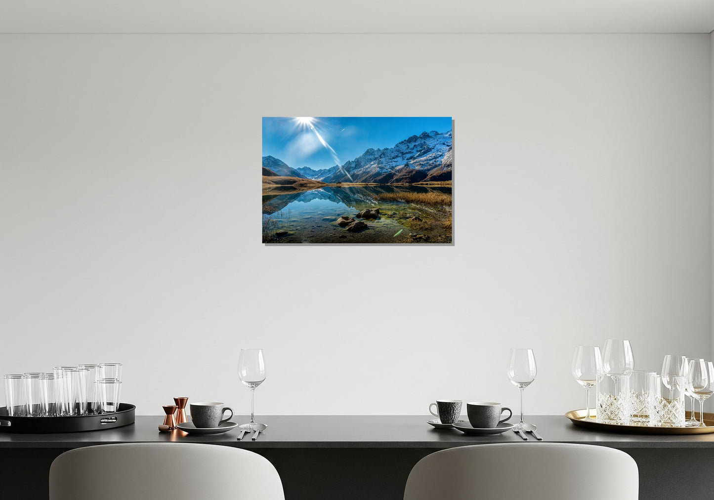 Lago cristalino sereno