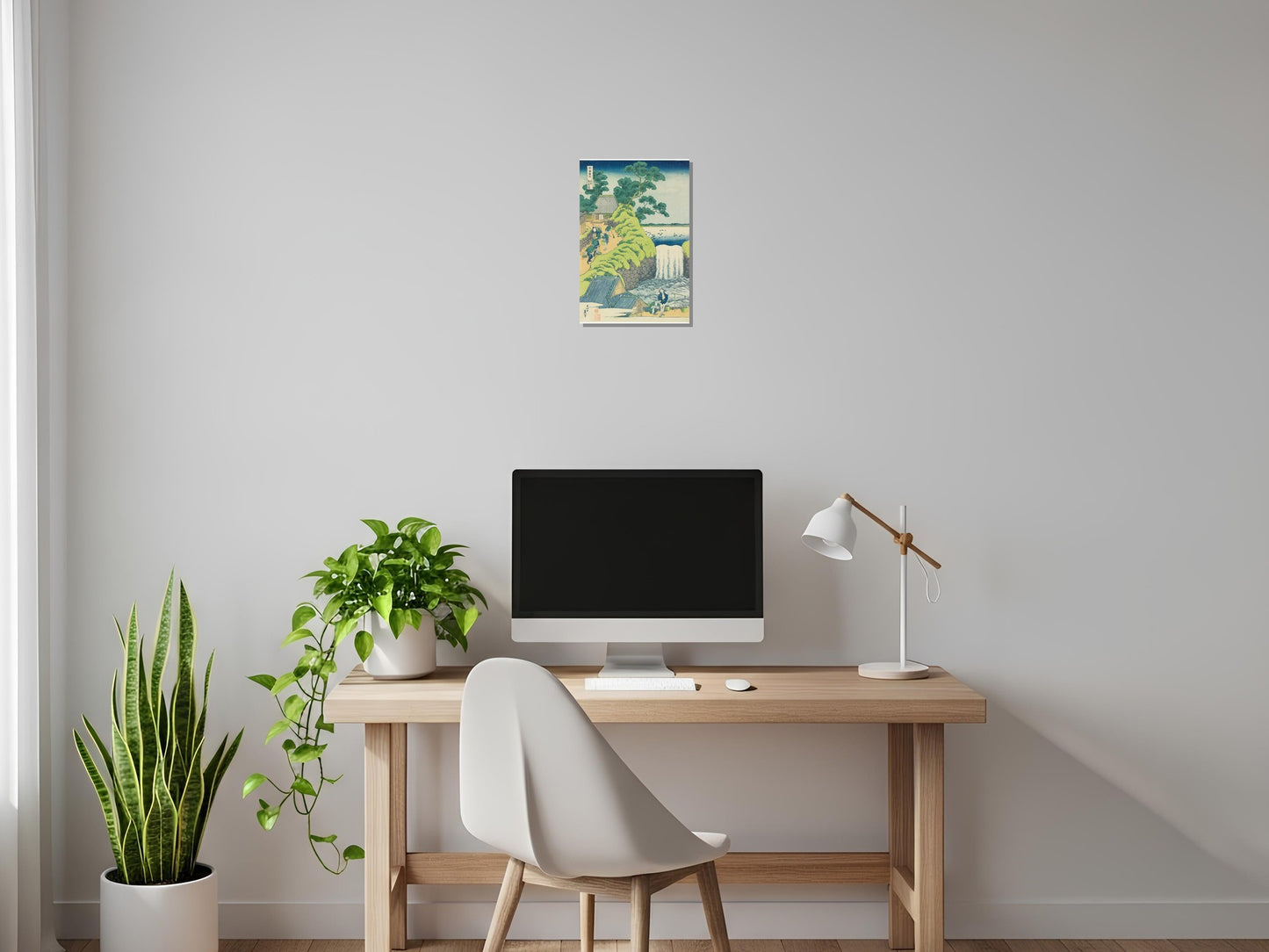 Las cataratas de Aoigaoka en la Capital del Este - Katsushika Hokusai