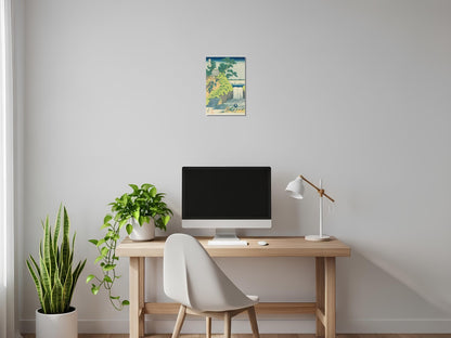 Las cataratas de Aoigaoka en la Capital del Este - Katsushika Hokusai