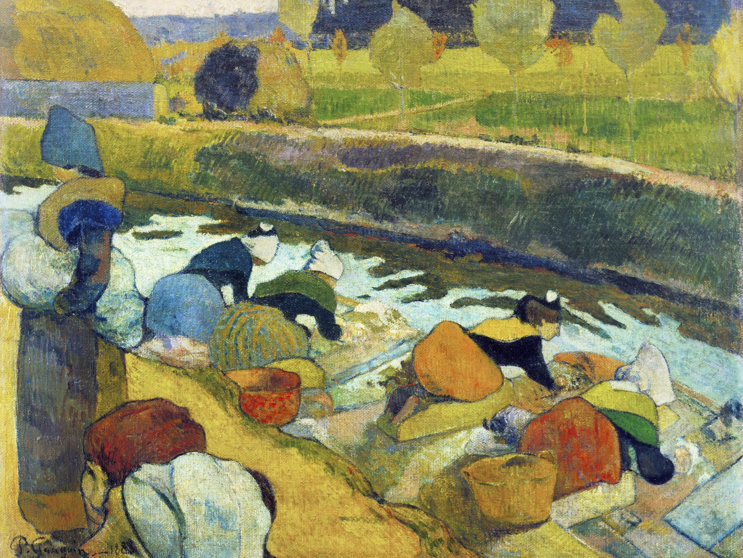 Lavanderas en Arlés - Paul Gauguin