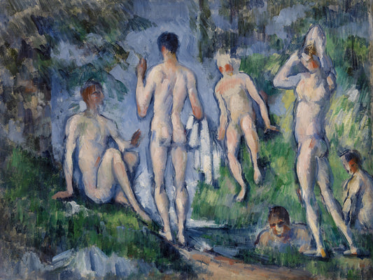 Los bañistas - Paul Cezanne