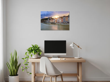 Lyon sobre el río Ródano - Francia