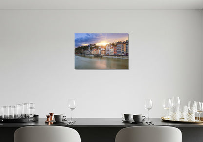 Lyon sobre el río Ródano - Francia