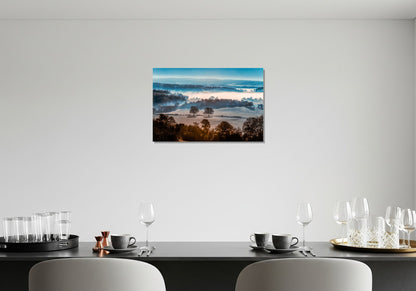 Mañana brumosa y helada