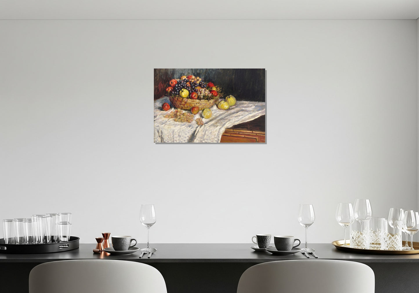 Manzanas y uvas - Claude Monet