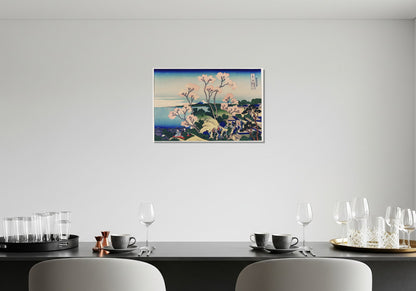 Monte Fuji con cerezos en flor - Katsushika Hokusai