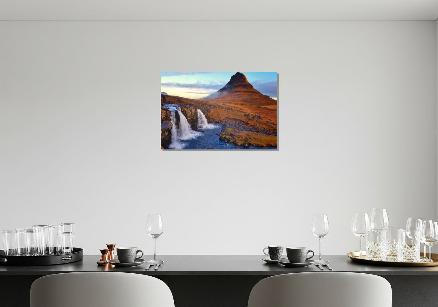 Monte Kirkjufell y sus cascadas