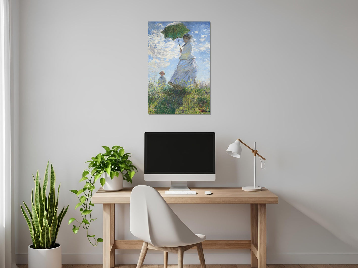 Mujer con sombrilla - Claude Oscar Monet