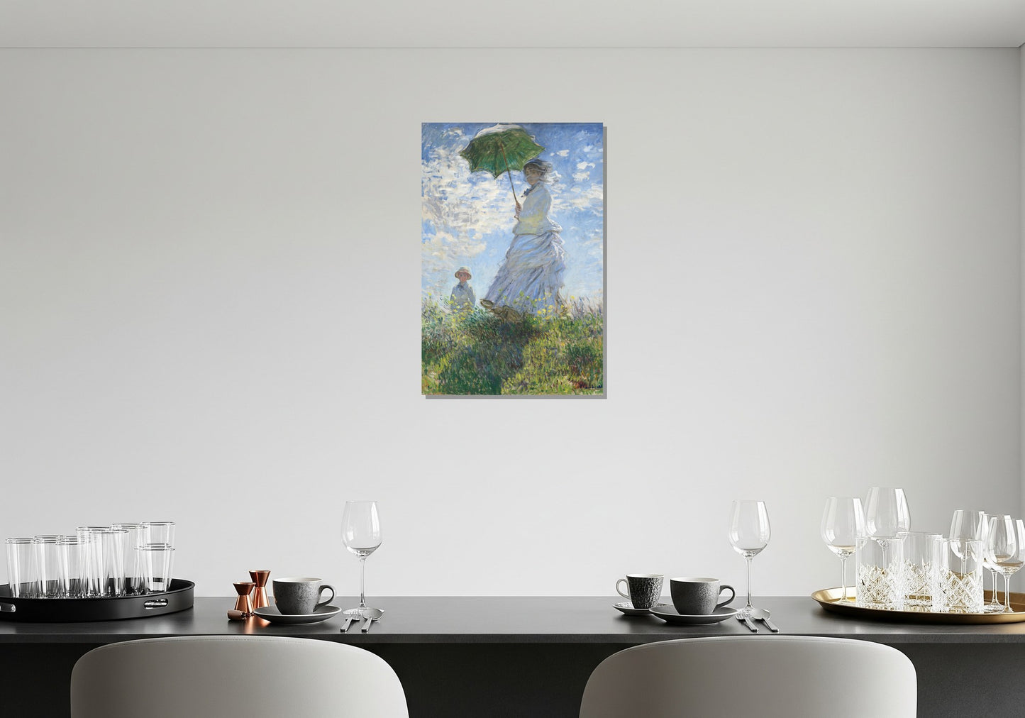 Mujer con sombrilla - Claude Oscar Monet