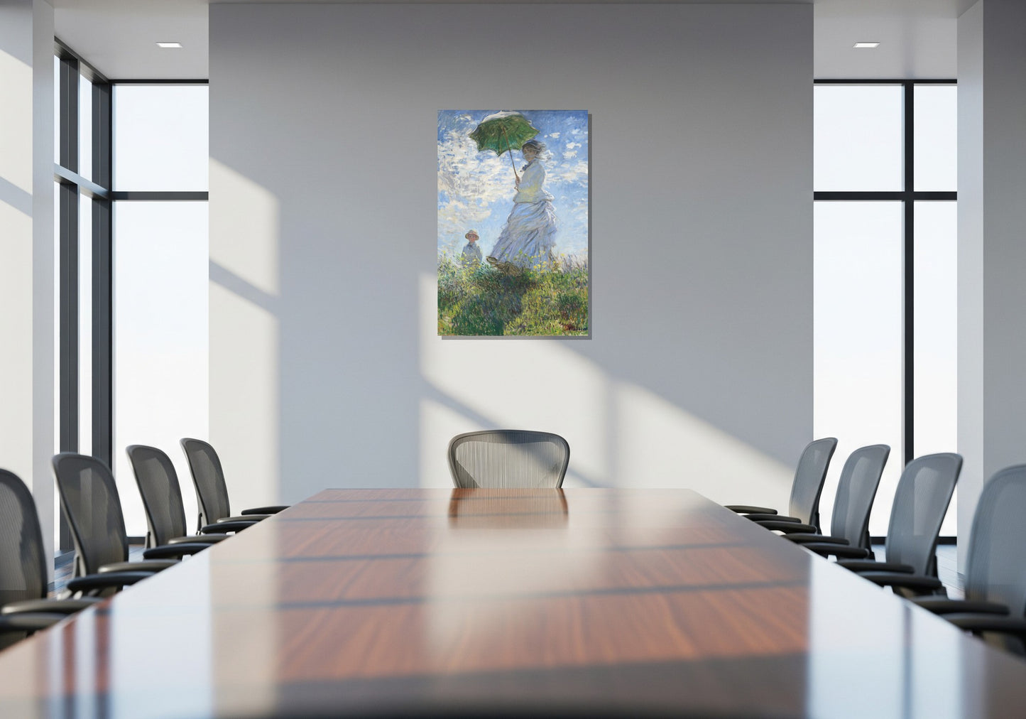 Mujer con sombrilla - Claude Oscar Monet