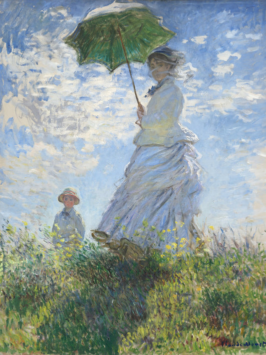 Mujer con sombrilla - Claude Oscar Monet