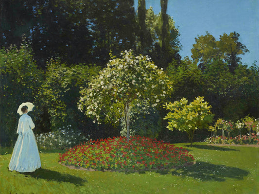 Mujer en el jardín - Claude Monet