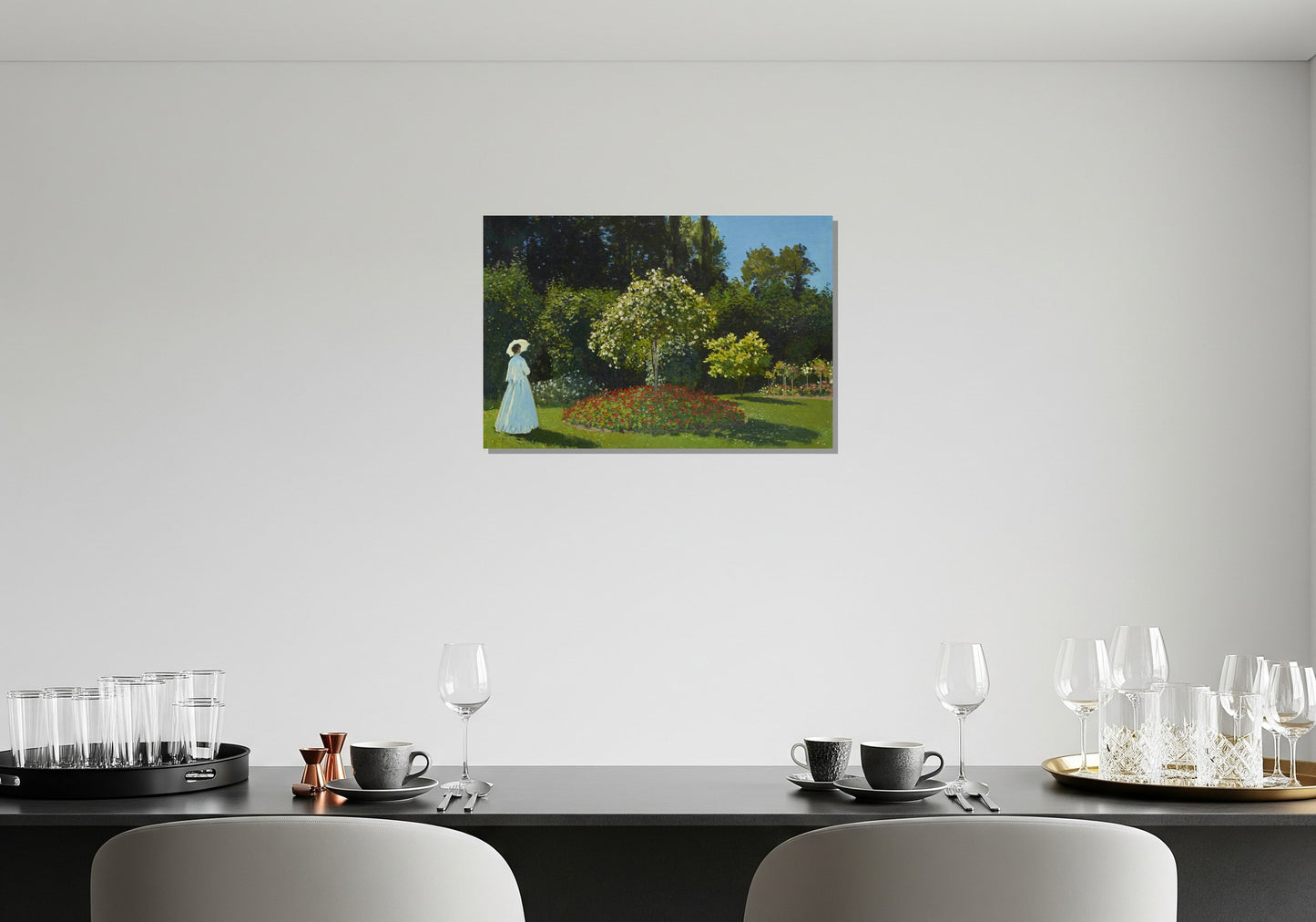 Mujer en el jardín - Claude Monet