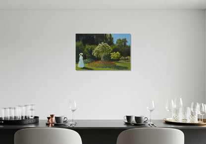 Mujer en el jardín - Claude Monet