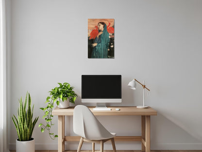 Mujer joven con Ibis - Edgar Degas