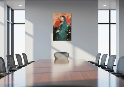 Mujer joven con Ibis - Edgar Degas