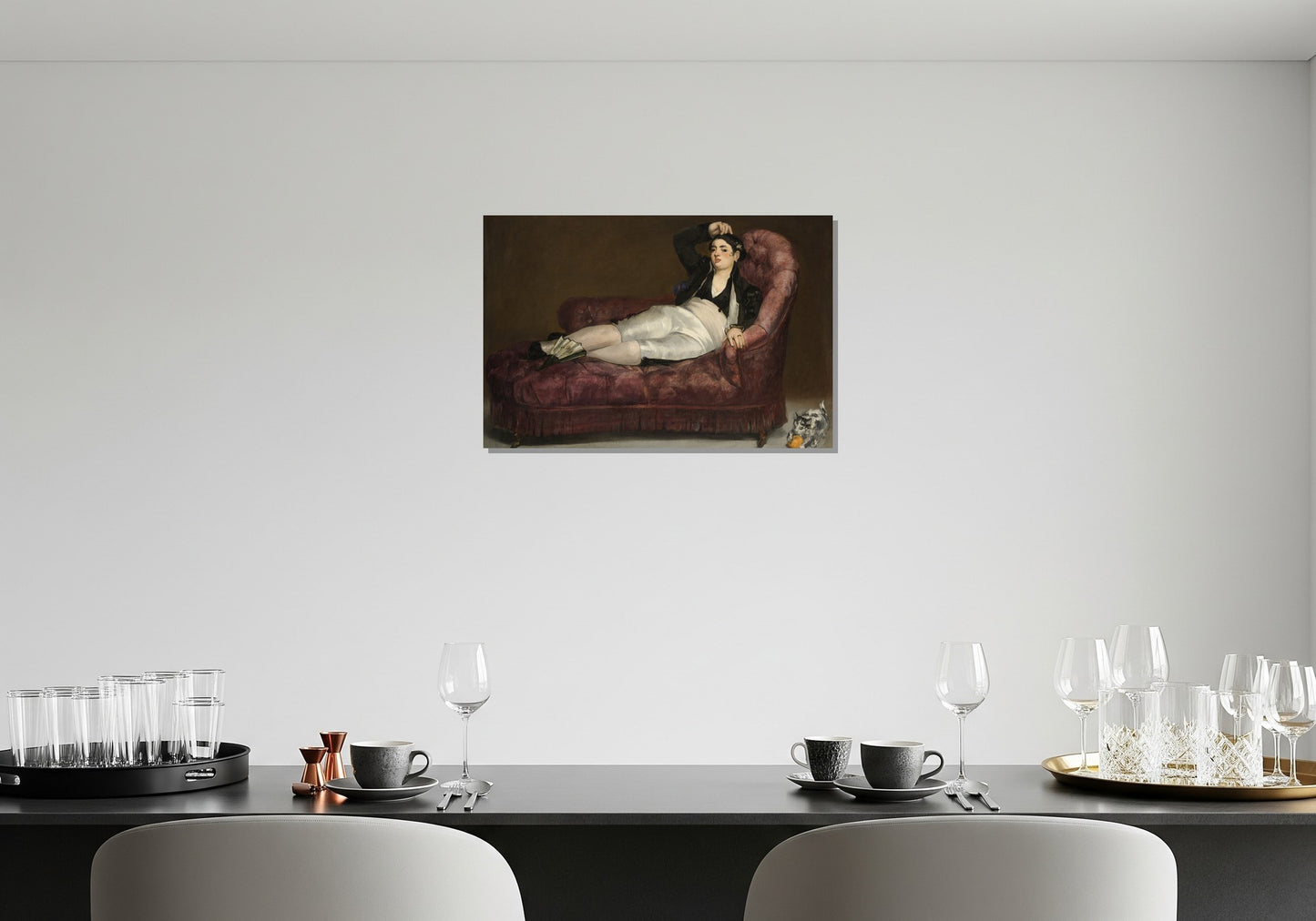 Mujer joven reclinada en traje español - Edouard Manet