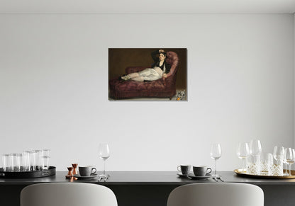 Mujer joven reclinada en traje español - Edouard Manet