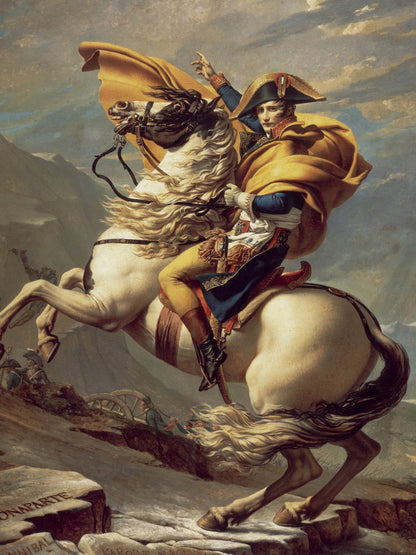 Napoleon Crossing the Alps by Jacques-Louis David