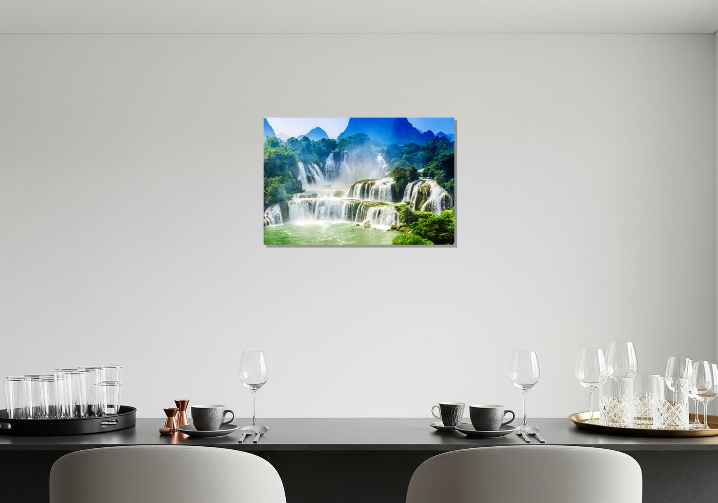 Niebla en la cascada