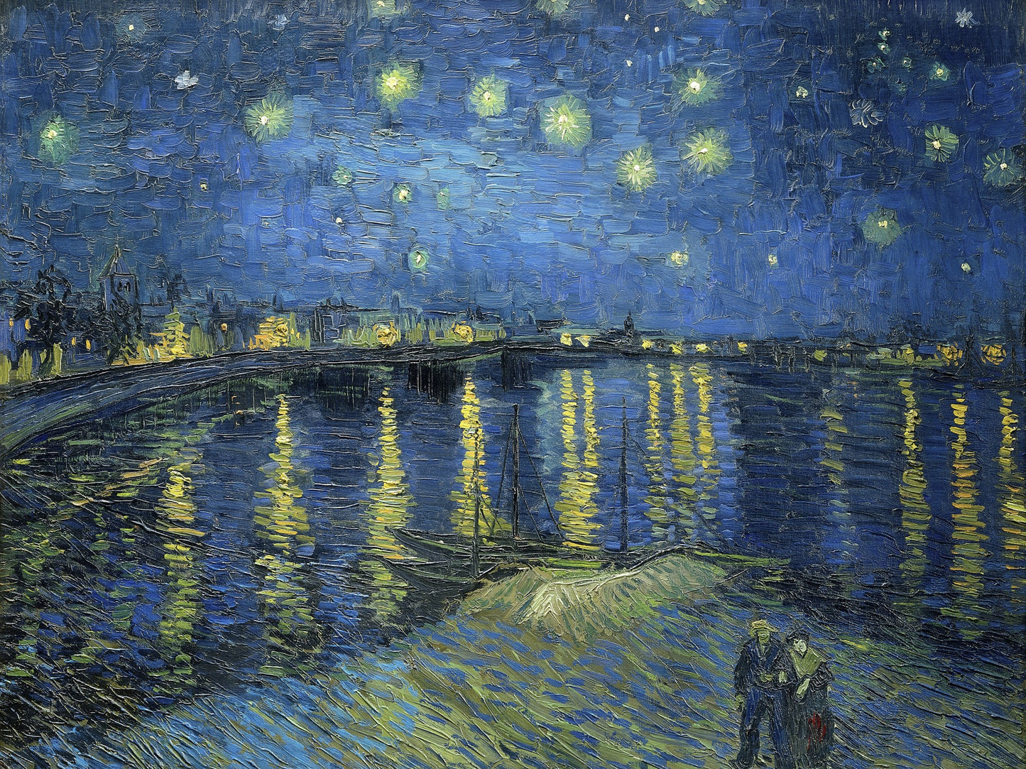 Noche estrellada sobre el Ródano - Vincent van Gogh
