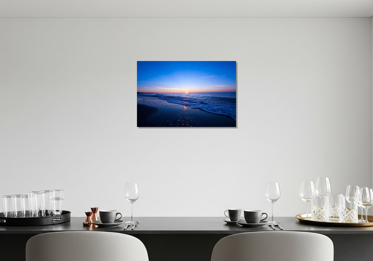 Ola chocando en la playa