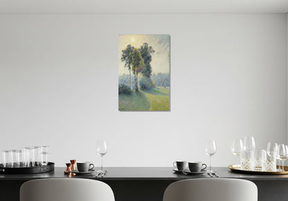 Paisaje en Saint-Charles cerca Gisors, atardecer - Camille Pissarro