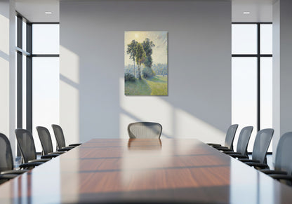 Paisaje en Saint-Charles cerca Gisors, atardecer - Camille Pissarro