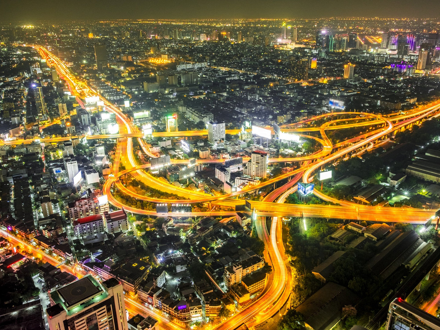 Paisaje urbano nocturno