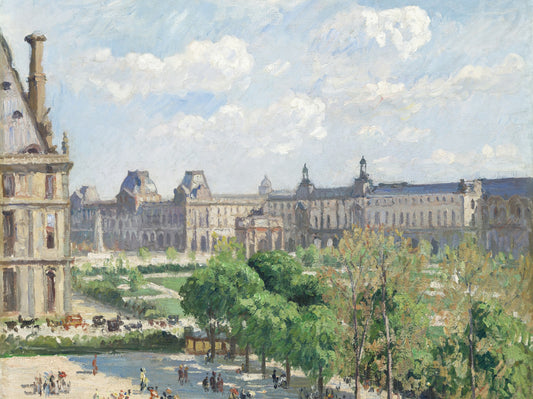 Plaza del carrusel, Paría - Camille Pissarro