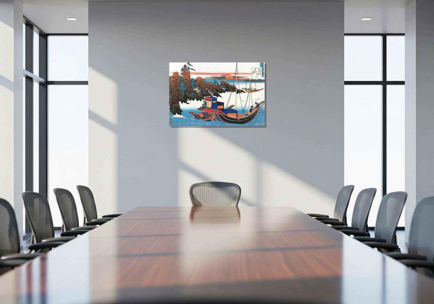 Poema de Chunagon Yakamochi - Katsushika Hokusai