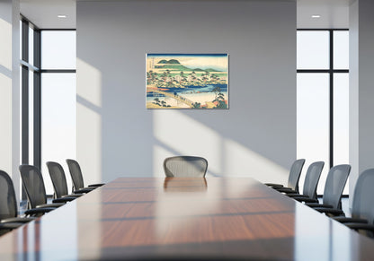 Puente Togetsu en Arashiyama, Yamashiro - Katsushika Hokusai