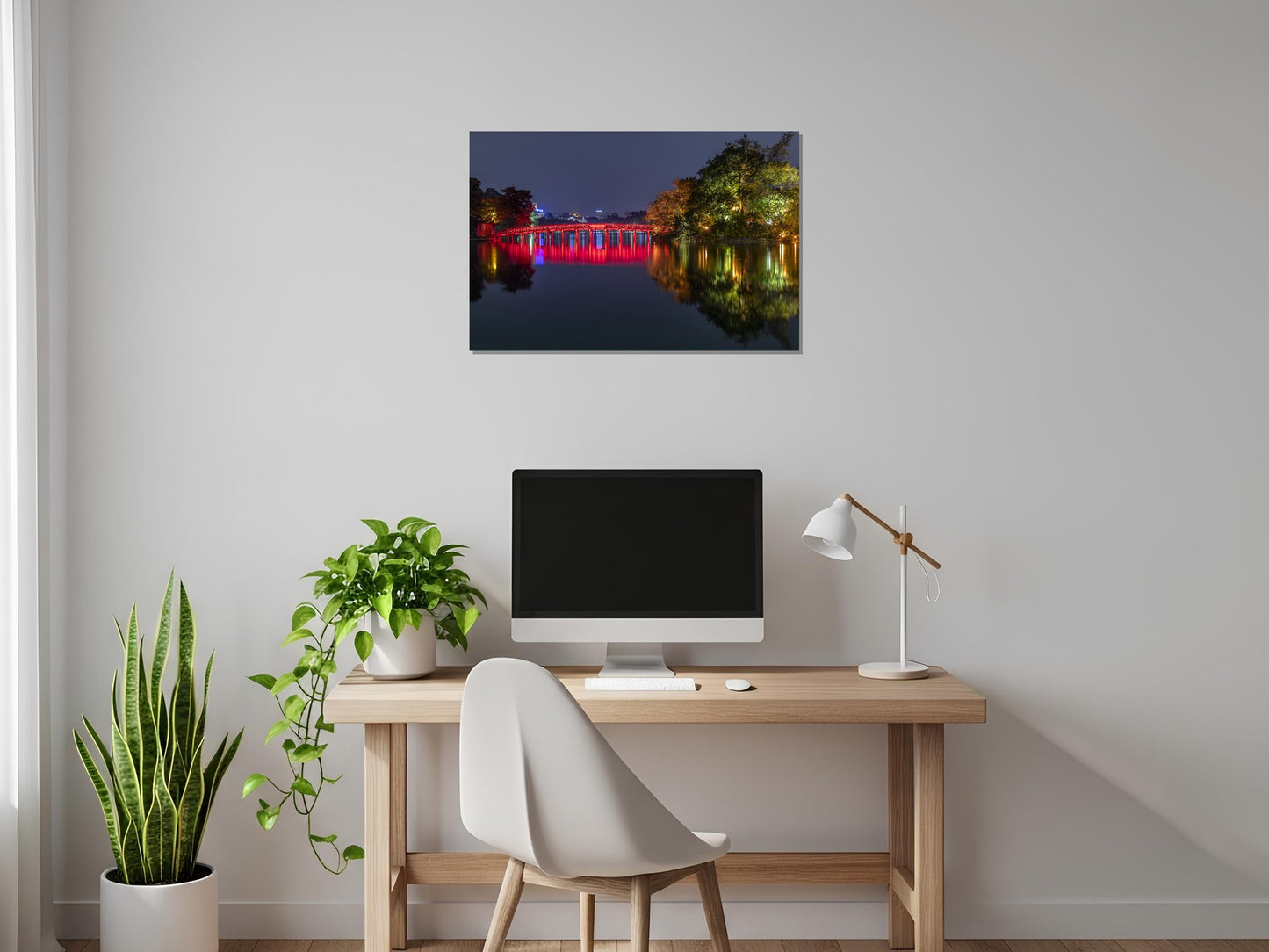 Puente del templo Ngoc Son