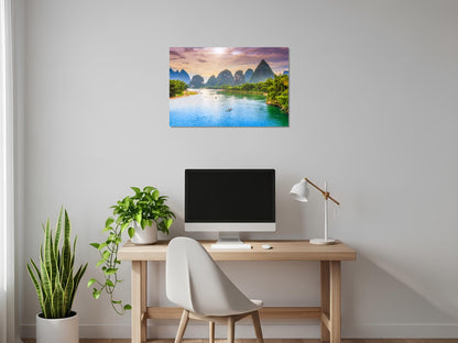 Río Li y sus montañas