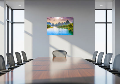 Río Li y sus montañas