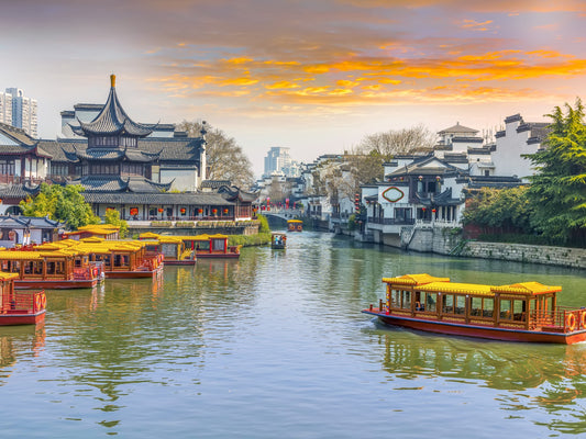 Río Qinhuai en Nanjing - China