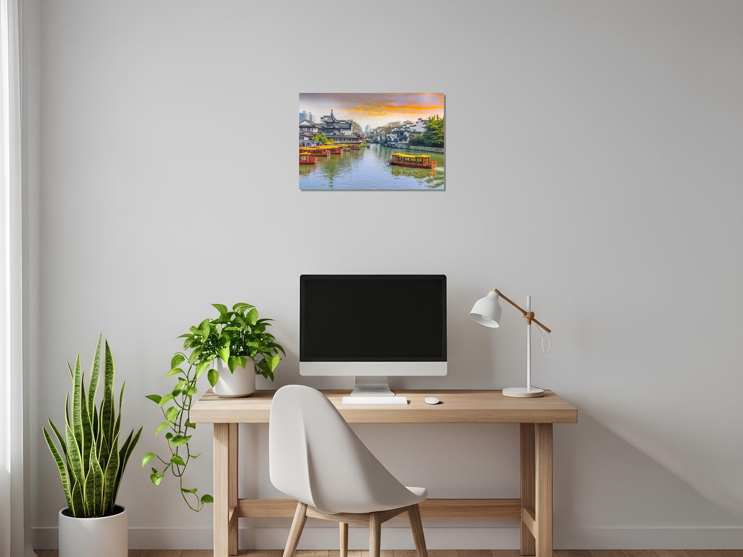 Río Qinhuai en Nanjing - China