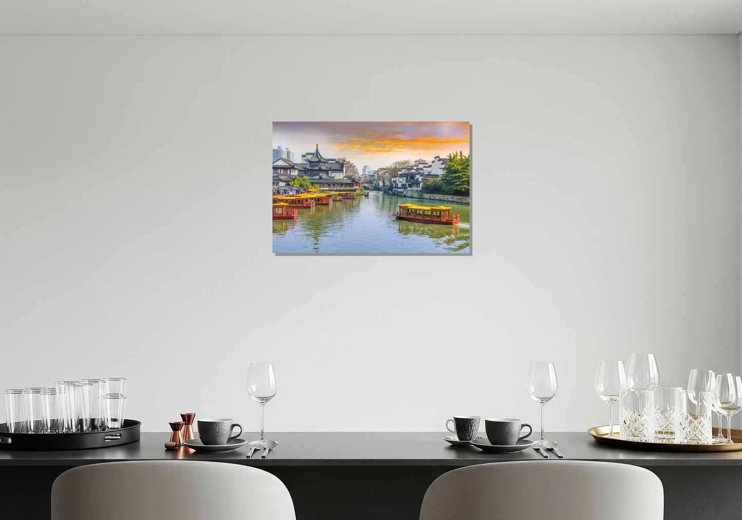 Río Qinhuai en Nanjing - China