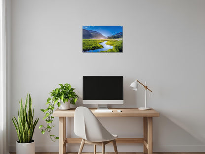 Río cruzando el valle