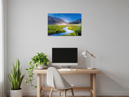 Río cruzando el valle