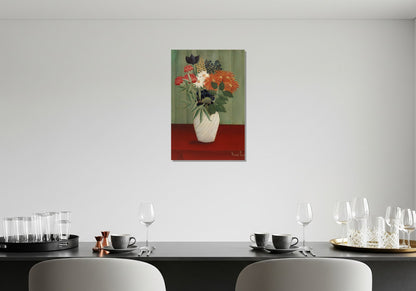 Ramo de flores con rama de hiedra - Henri Rousseau