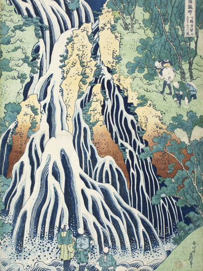 Recorrido por las cascadas de varias provincias - Katsushika Hokusai