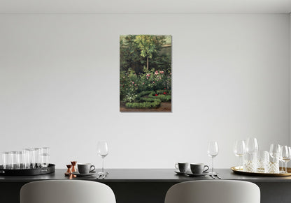 Un jardín rosa - Camille Pissarro