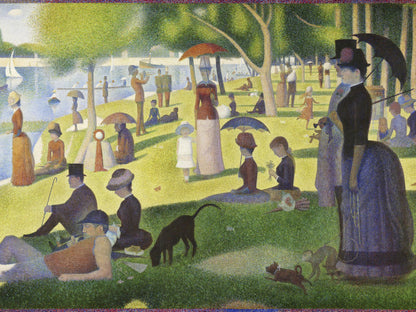 Una tarde de domingo en la Isla Grande Jatte - Georges Seurat