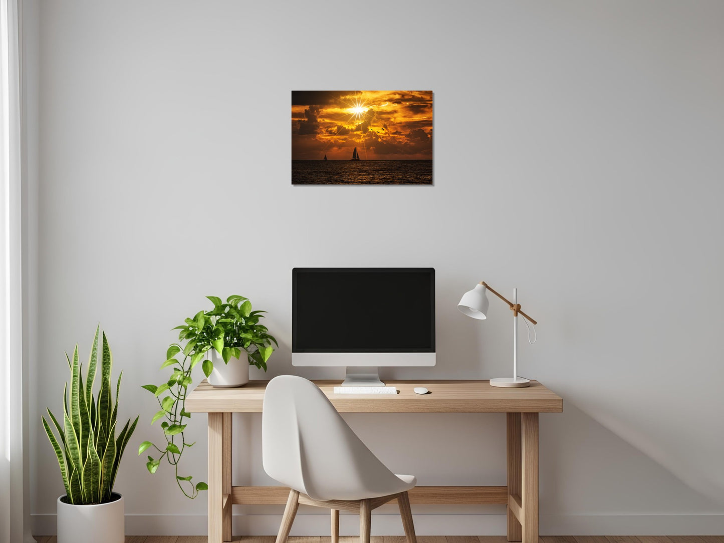 Veleros al atardecer