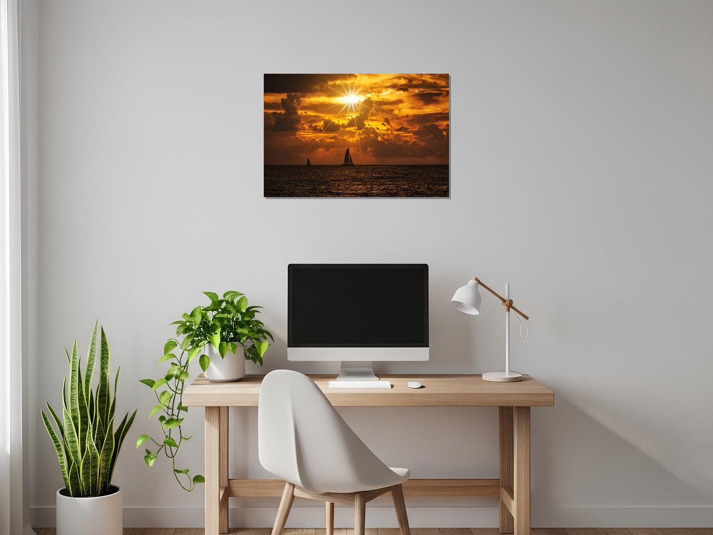 Veleros al atardecer