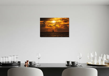 Veleros al atardecer