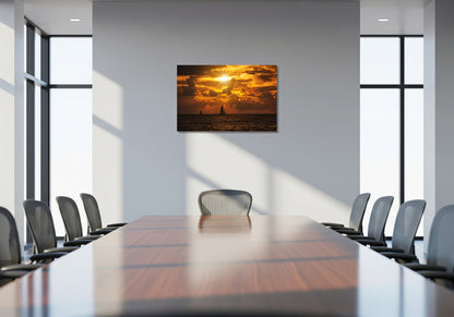 Veleros al atardecer