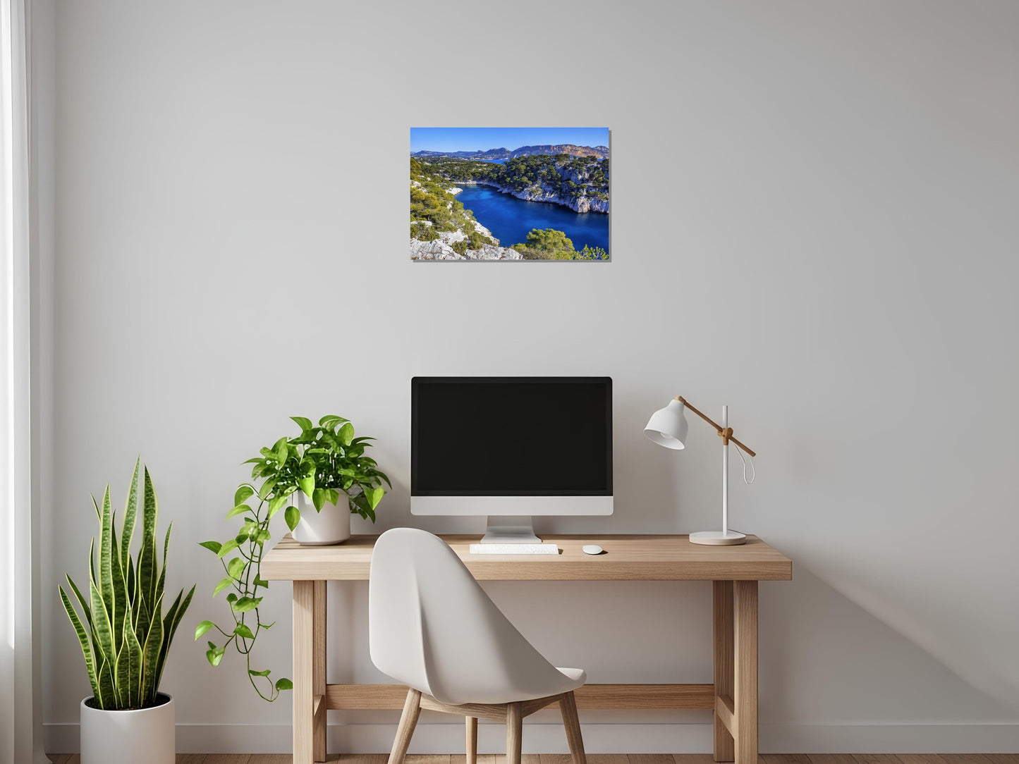 Verde sobre la roca caliza